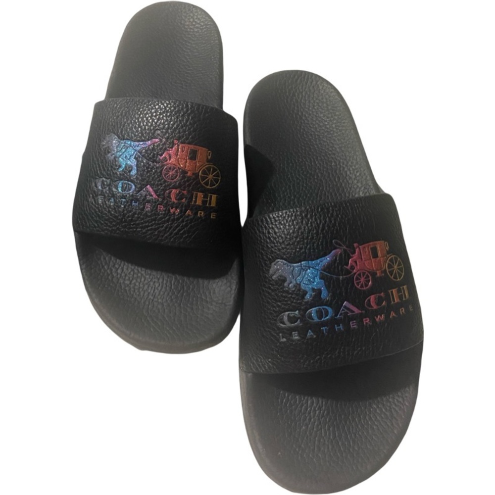 Coach Udele Leather Slides
